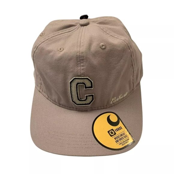 New Carhartt FORCE Canvas C Patch Cap One Size Adjustable NWT - Picture 2 of 9